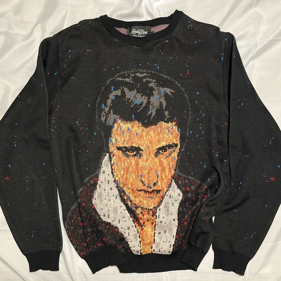 Lansky Bros Other - Lansky Bros Men’s Vintage Rare Elvis Presley sweater L